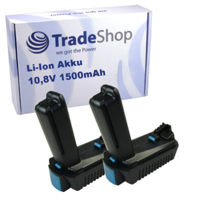 2x Hochwertiger Li-Ion Akku für Festool 2.6 Li Plus, 2.6 Li Set / 1500mAh