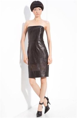 SIZE 0 ALEXANDER WANG LASER CUT LAMB LEATHER STRAPLESS DRESS NWT $1150 | eBay SIZE 0 ALEXANDER WANG LASER CUT LAMB LEATHER STRAPLESS DRESS NWT $1150 | eBay