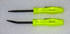 NEW Snap-On POCKET PRY BAR SET ~ STRAIGHT & BENT BLADE PBMB5 *HI-VIZ HANDLES* 5"