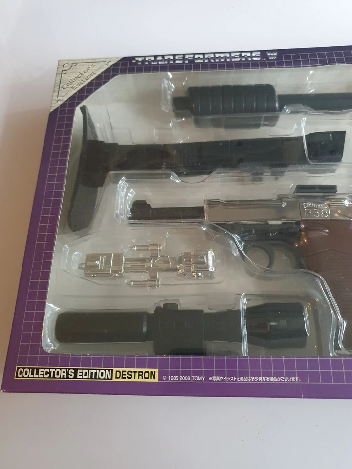 TRANSFORMERS G1 Reissue BLACK MEGATRON Gun E-hobby Collector's DESTRON Unopened - Image 3 of 4