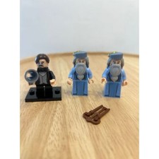 Lot of 3 Lego Minifigures Harry Potter series - Albus Dumbledore  Pro Flitwick