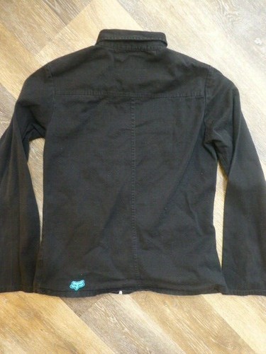 FOX Riders Company Girls Jacket Black Cotton Full Zip L - Picture 4 of 6