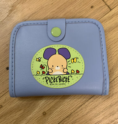 サンリオ♡ビスケット くまさん ポーチ【激レア】 1995 Sanrio Picke Bicke Pickebicke Mouse Blue Vinyl Wallet Trinket