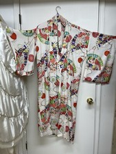 Antique 1940s Ladies kimono Japanese Asian Artifact J