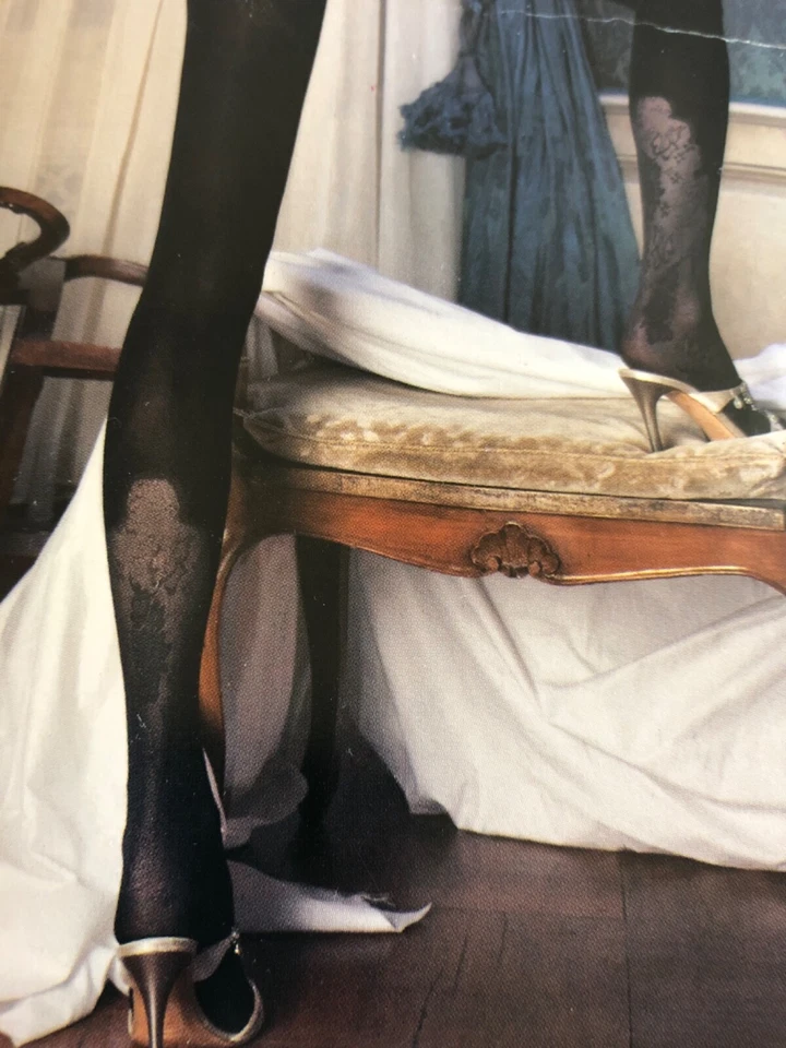 Medias Trasparenze Pantimedias Nero Negras con Encaje Talla 2 Italia Jusan 100-150 libras  Foto 4 de 4