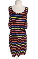 FOREVER 21 Mini Fit & Flare Shirt Dress Women Plus Size 1X Crew Neck Sleeveless