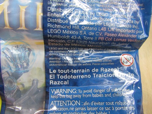 LEGO Legends of Chima 30254 Razcal's Double-Crosser poly bag from 2013 gem wheel - Picture 4 of 4
