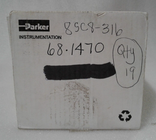 Lot of 19 Parker 8SC8-316 1/2" A-Lok Stainless Steel Union Tube Fitting - New - Picture 7 of 7