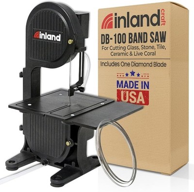 Inland Craft DB-100 Band Saw | Tabletop Saw | Includes Diamond Band Saw Blade