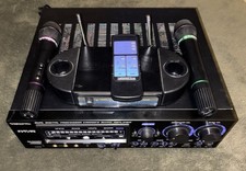 VocoPro DA-9800RV Pro Karaoke Mixer w/ VocoPro VHF-38 Charging Station 2 Mics