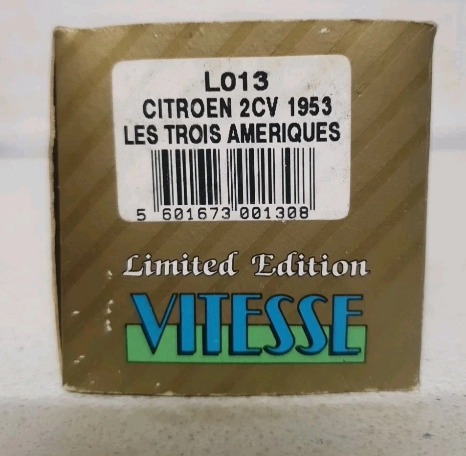 1/43 VITESSE  CITROEN 2CV"LES TROIS AMERIQUES" L013. NO BANG BEST PROGETTO K - Immagine 2 di 4