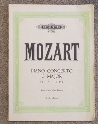 Mozart Piano Concerto G Major Two Pianos, Four Hands (edition Peters)