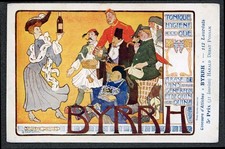 Byrrh Tonic Wine Art Nouveau Poster Postcard Artist Harald Debat Ponsam 1906