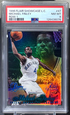 Michael Finley 1996-97 Flair Showcase Legacy Collection Row 1 #47 /150 Mavericks