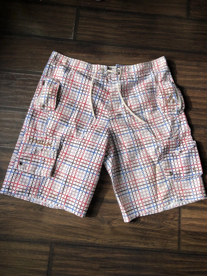 Baúles cortos Matix Grid Surfer Skater Board Twee Y2K Whimsy 2000’s Core talla 36 Foto 2 de 4