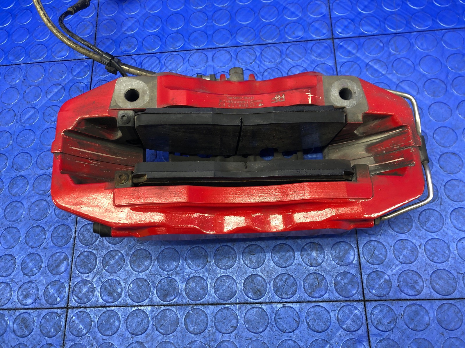 2016-2021 MCLAREN 570S OEM FRONT RIGHT CARBON CERAMIC BRAKE CALIPER RED