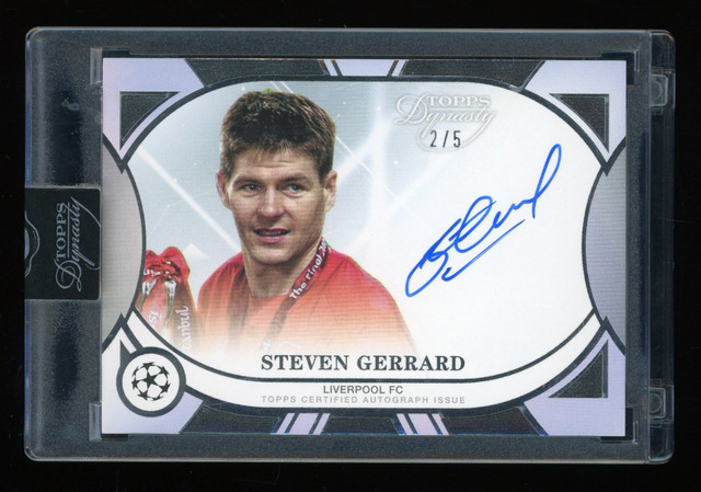 2025 Topps Dynasty UEFA Club Steven Gerrard Auto Autograph 2/5 Liverpool FC