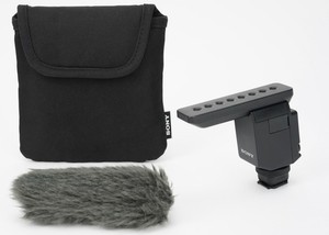 Sony ECM-B1M Camera-Mount Digital Shotgun Microphone for Sony Cameras with Pouch