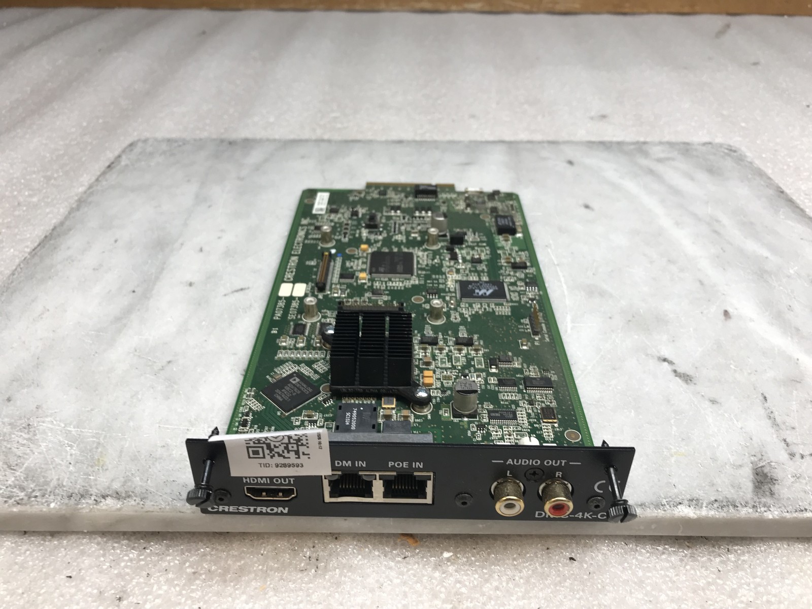 Crestron DMC-4K-C Network Card DM IN POE In Audio Out HDMI Out