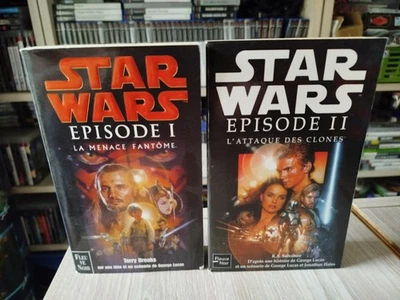Livres STAR WARS FLEUVE NOIR Episode 1 Et 2 L’attaque des clones Menace Fantôme - Photo 1/4