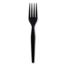 Boardwalk FORKHWPSBIW Wrapped Polystyrene Plastic Fork Cutlery 1000/CT New