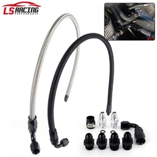 6AN Power Steering Hose Kit for chervy LS Swap Pressure Return Line Universal