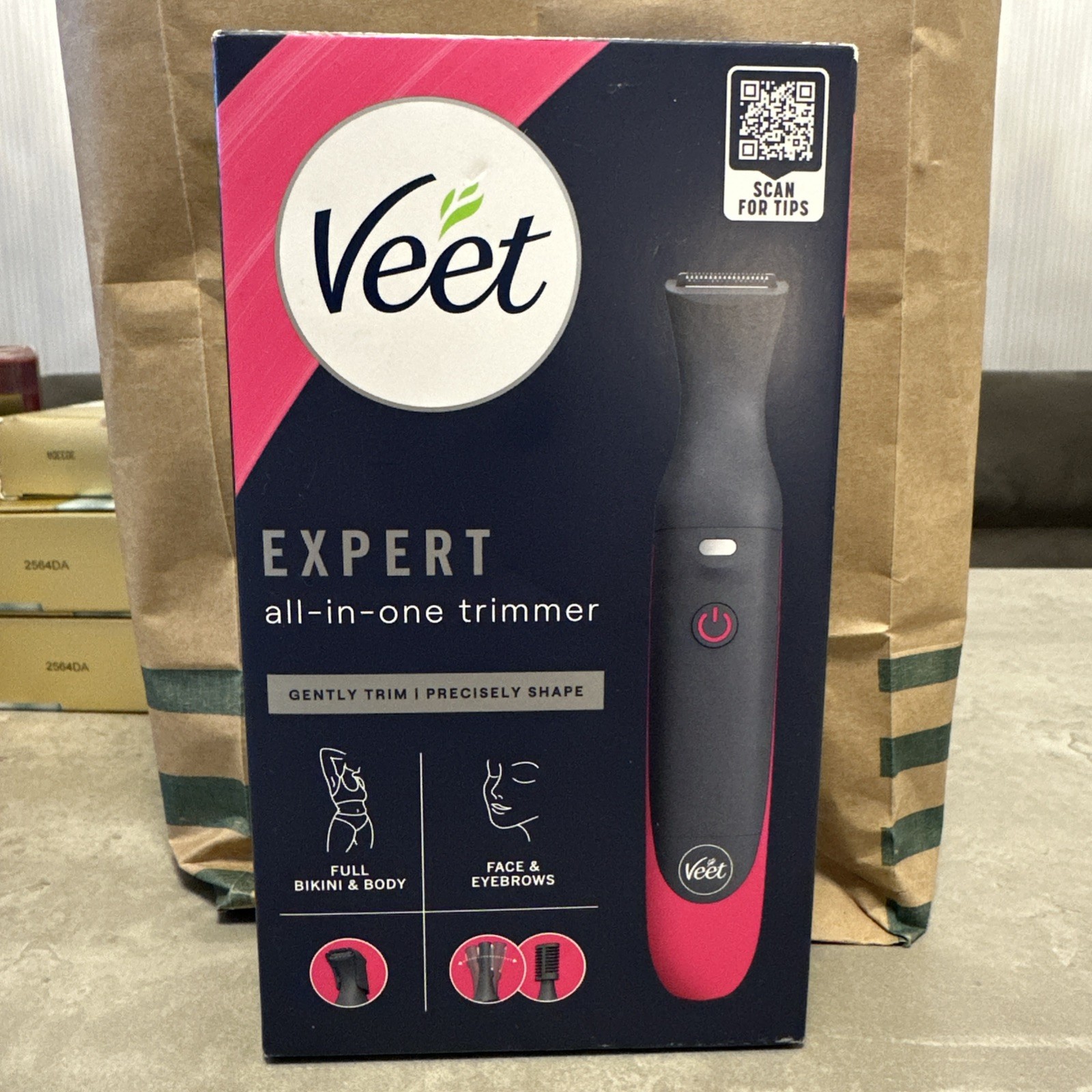 Veet Expert Electric All-in-one Trimmer, Women Hair Removal Bikini, Face, Body
