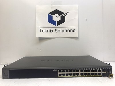 NETGEAR ProSAFE GS728TP  V1H1 24 Port Gigabit PoE Smart Switch w 4 SFP PORTS