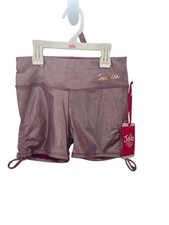 Justice Dance Gym Metallic Shorts Purple Size M 10 Girls