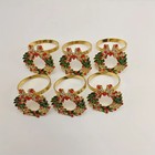 6 festliche Serviettenringe -Jetzt  an Advent und Weihnachten denken ! 5x da!!!!