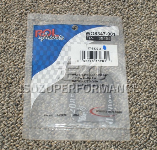 ROL WO8347-001 T-stat Housing Gasket 4XE1-SOHC Geo Storm Base, Isuzu Stylus