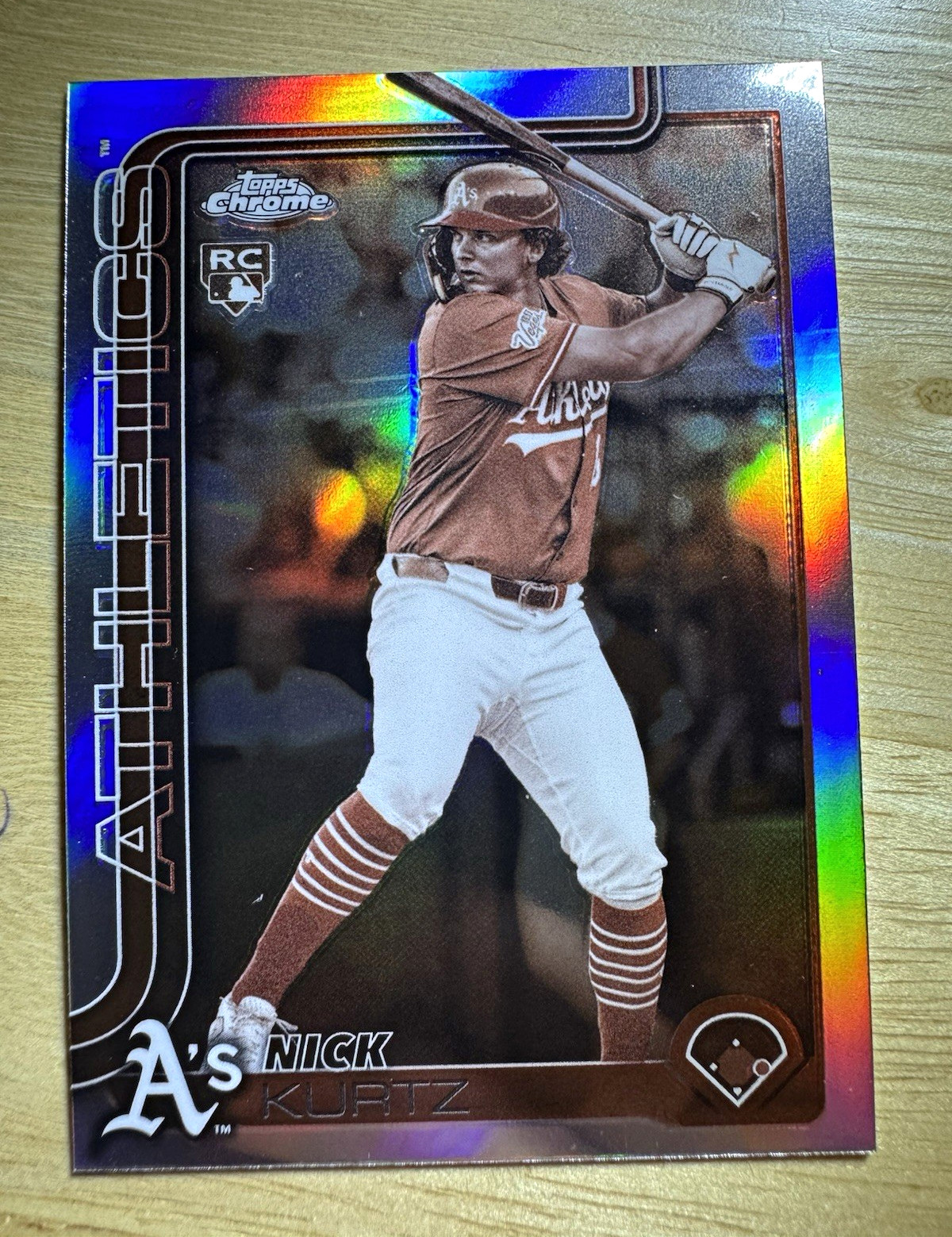 Topps 2025 Chrome Update Series Nick Kurtz Sepia l RC #USC178 Athletics