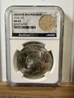 1924 Peace Dollar NGC MS64 Original Bag Fragment BullionPlus Holder Coin
