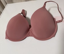 Auden Women's Cotton Brand New Mauve T-Shirt Lightly Lined Demi Bra - Size 32DDD