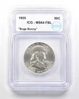1955 Franklin Half Dollar Bugs Bunny MS64 FBL ICG *1820