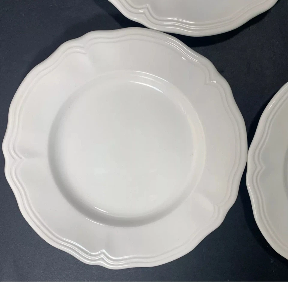 Federalist Ironstone 4 件套白色沙拉面包盘 4238 - 7 1/2 — 第 4/4 张图片