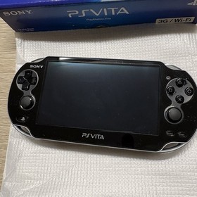 PS Vita PCH-1100 Sony Playstation complete Set Console Black Boxed Tested