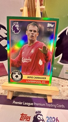 Topps Premier League 2025/26 Jamie Carragher 10/99 Retro Threads. Liverpool