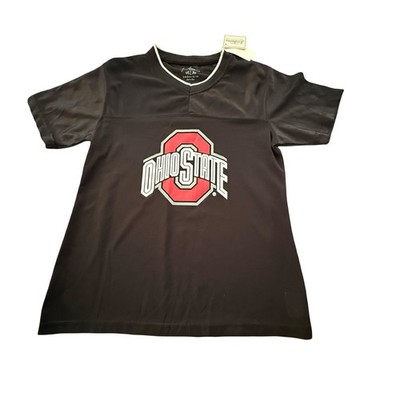 J. America Ohio State Buckeyes Kids L Black Jersey Shirt NCAA Fan Gear Girls