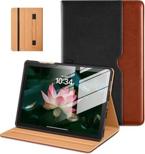 Premium Brown Leather Case for Samsung Galaxy Tab A11 /A11 Plus 11 Inch with Sta