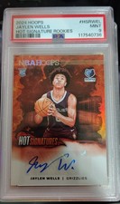 2024-25 Panini Nba Hoops - Hot Signatures Rookies Jaylen Wells #HSR-WEL (AU, RC)