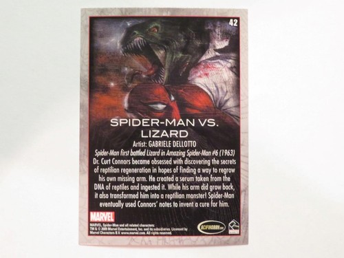 2009 Rittenhouse Spider-Man Archives Spider-Man Vs Lizard Foil Parallel Card 42 - Picture 2 of 2