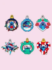 Loungefly Disney Stitch Ornament Blind Box Enamel Pin - Full Set 6