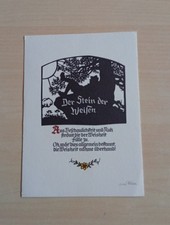 Plischke Scherenschnitt Postkarte DDR Künstler Karte Ansichtskarte Vintage rar