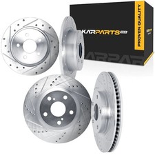 For Honda CR-V 2017-2026 Brake Rotor Set | Front and Rear | Drilled And Slotted