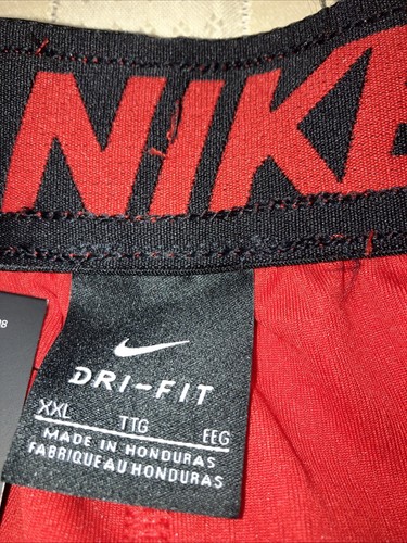 NIKE Pantaloncini da Allenamento Uomo Dri Fit Rosso 890811 657 XXL 2XL Nuovi con etichette - Foto 4 di 5