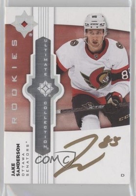 2022-23 Ultimate Collection Emblems Rookies Jake Sanderson Rookie Auto RC 0w7l