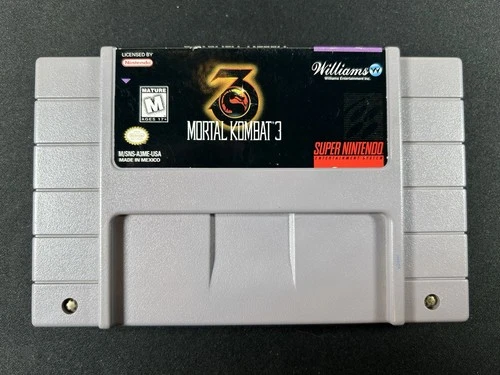 Super Nintendo Entertainment System SNES Mortal Kombat 3 1995 Clean, Tested