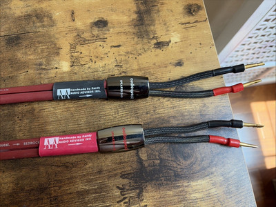 Audioquest Bedrock 4  Pair w/ BFA Bananas Audio Advisor Hand Terminated.