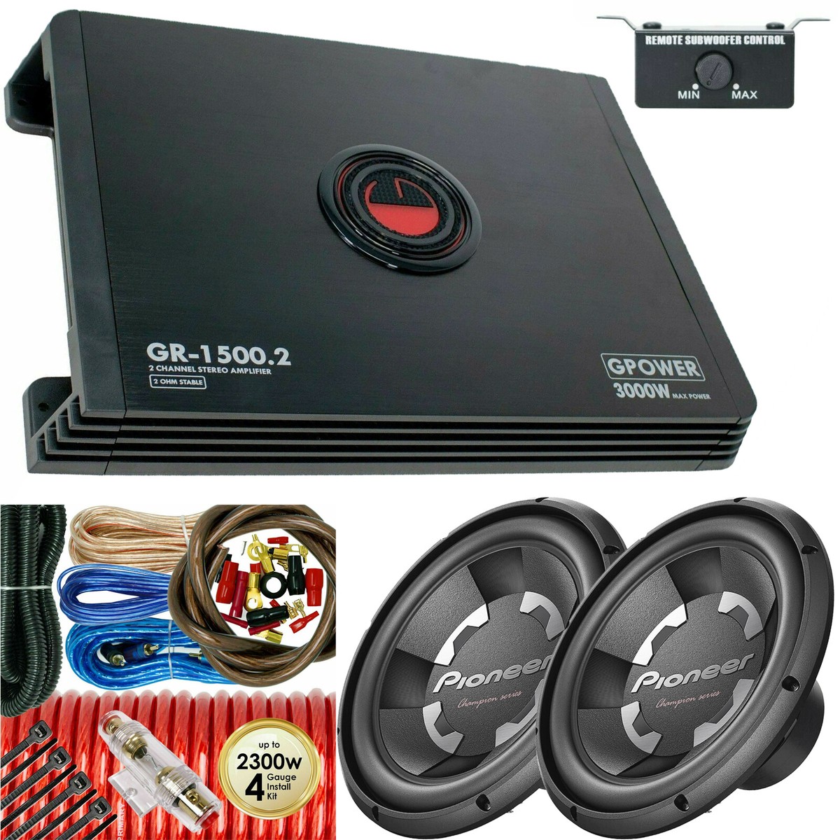 1x Pioneer TS-300D4 12